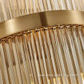 Classic luxury glass strip wall light fixture